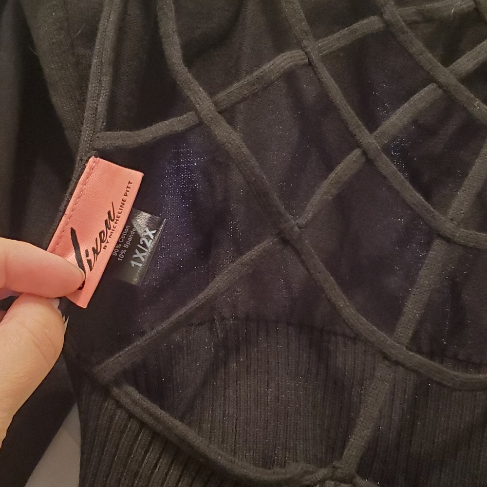 NWT Reversible Spiderweb Knit Wiggle Dress - Picture 5 of 6